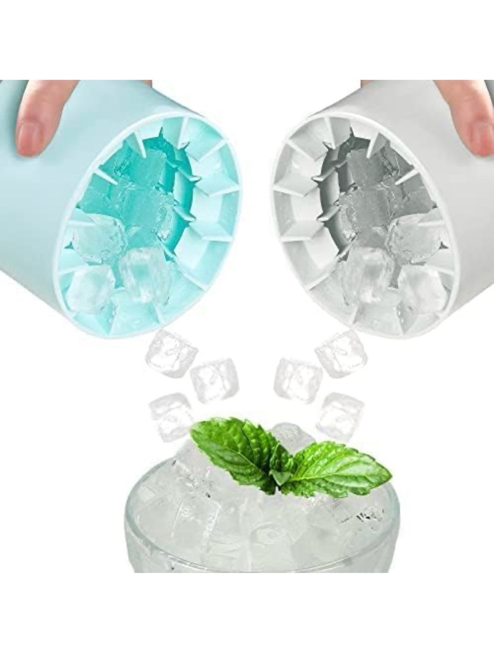 Silicone Ice Cube Maker Mold - 2 Pack